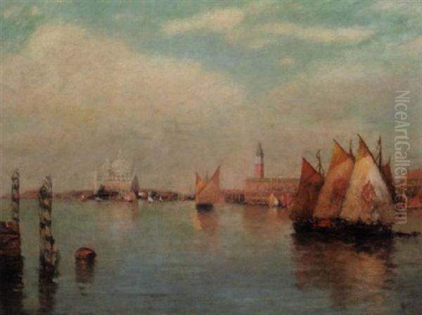 Venice, View Of The Grand Canal Oil Painting by Henry Ward Ranger