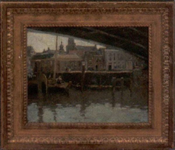 Under The Bridge Oil Painting by Henry Ward Ranger