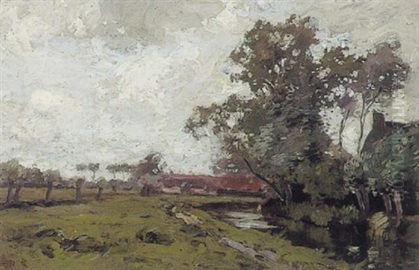 French Landscape Oil Painting by Henry Ward Ranger