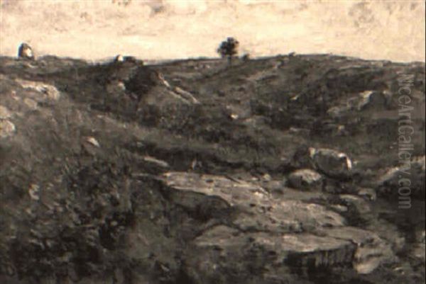 The Rocky Hilltop Oil Painting by Henry Ward Ranger