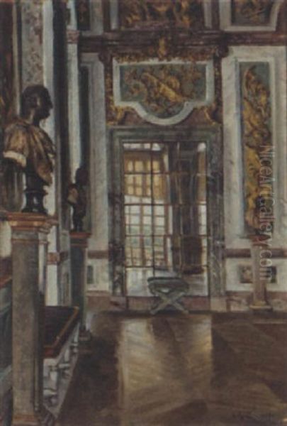 Salon De La Paix, Versailles Oil Painting by William Bruce Ellis Ranken