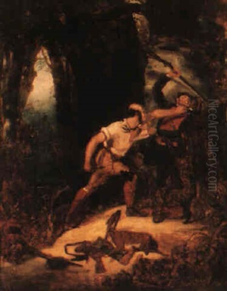 The Deerslayer Oil Painting by William Tylee Ranney