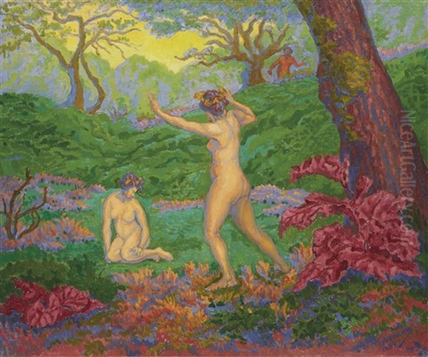 Le Faune Et Le Printemps Oil Painting by Paul Elie Ranson