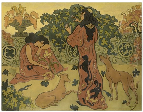 Les Princesses A La Terrasse Oil Painting by Paul Elie Ranson