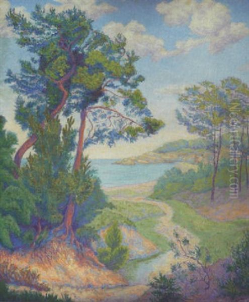 Le Chemin Qui Descend Sur La Plage Oil Painting by Paul Elie Ranson