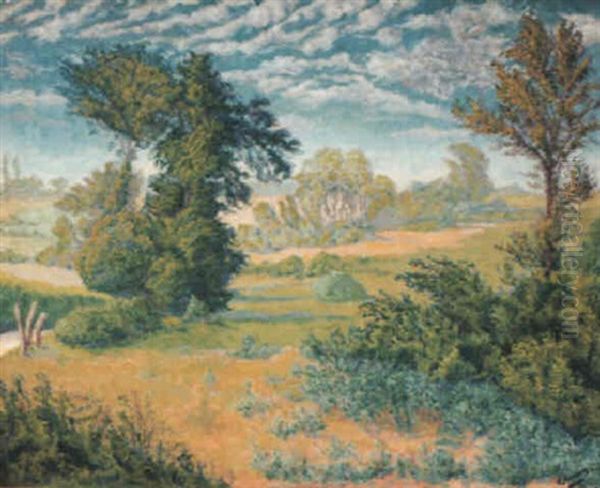 Paysage Aux Nuages Blancs Oil Painting by Paul Elie Ranson