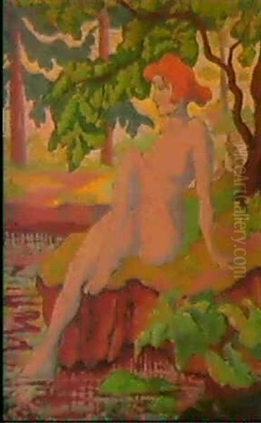 La Baigneuse Oil Painting by Paul Elie Ranson