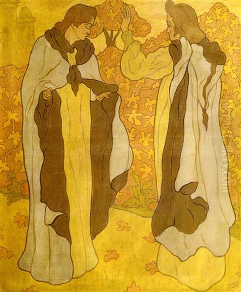 Les Deux Graces Oil Painting by Paul Elie Ranson