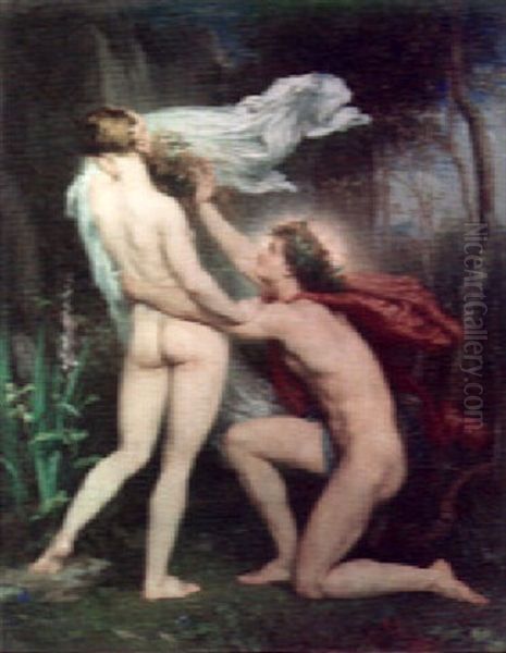 Apollo And Daphne Oil Painting by Joseph Victor Ranvier