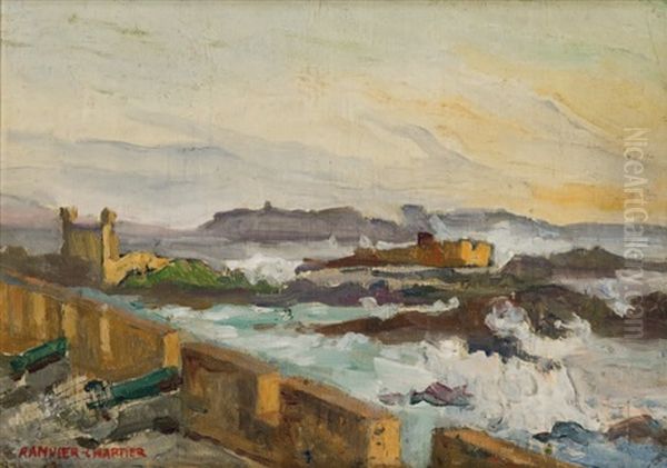 Les Remparts D'essaouira Oil Painting by Lucie Ranvier-Chartier