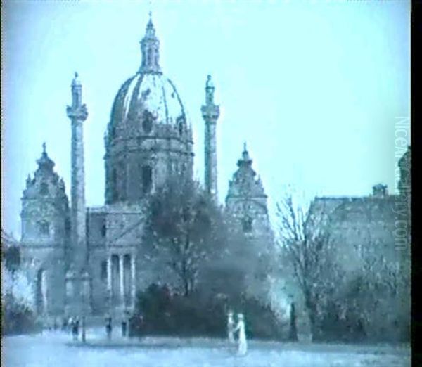 Die Karlskirche Oil Painting by Hans Ranzoni the Younger