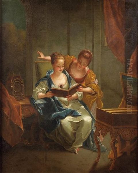 Les Petites Musiciennes Oil Painting by Jean Raoux