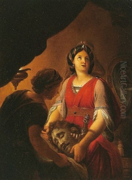 Judith Mit Dem Haupt Des Holofernes Oil Painting by Jean Raoux