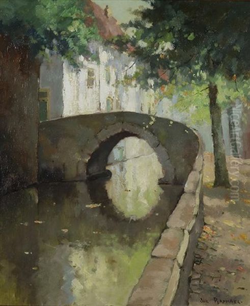 Bruges Oil Painting by Joseph Raphael