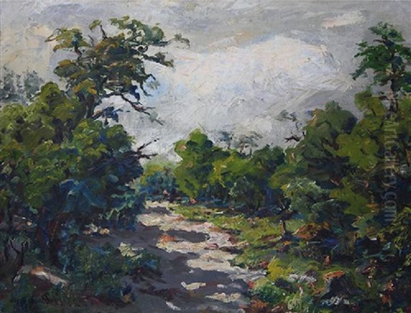 Clearing Through The Trees Oil Painting by Joseph Raphael