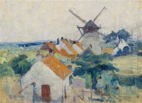 Siska's Mill, Knocke Oil Painting by Joseph Raphael