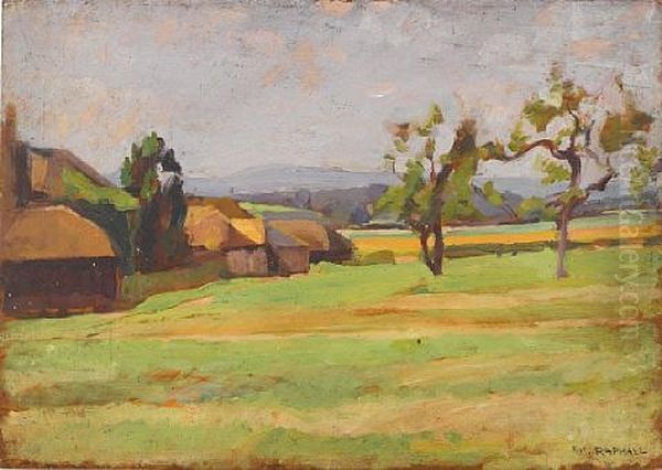 Green Fields And Trees Oil Painting by Joseph Raphael