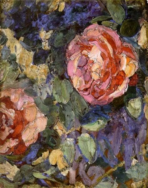 A Study Of Roses by Joseph Raphael