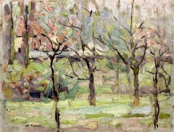 Trees In Uccle Oil Painting by Joseph Raphael