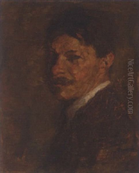 Self-portrait Oil Painting by Joseph Raphael