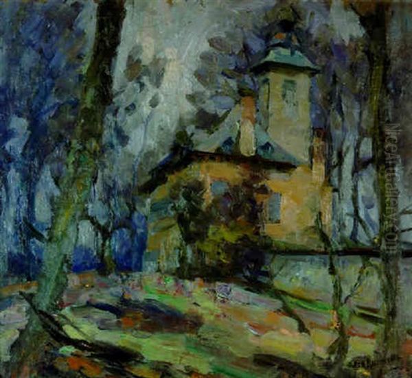 The Chateau In The Woods Oil Painting by Joseph Raphael