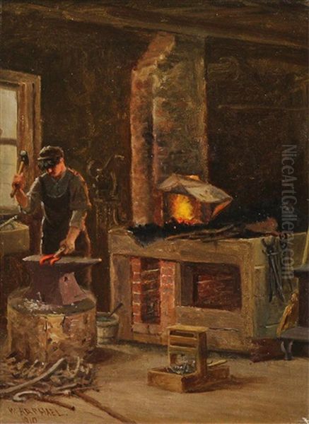 The Blacksmith Oil Painting by William Raphael