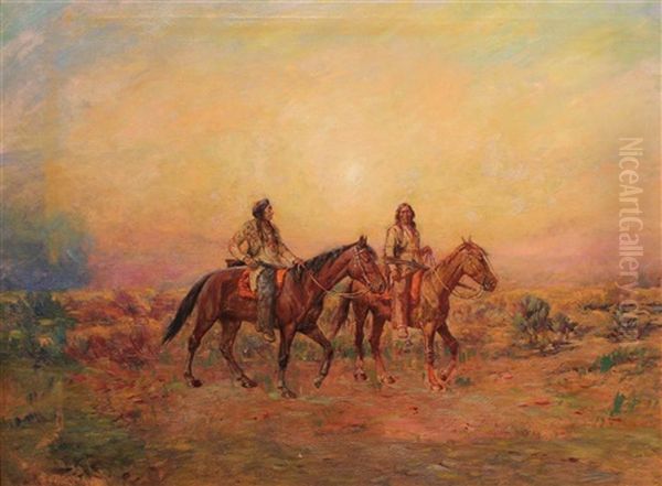 Red Cloud Sioux Chief Oil Painting by Henry Raschen