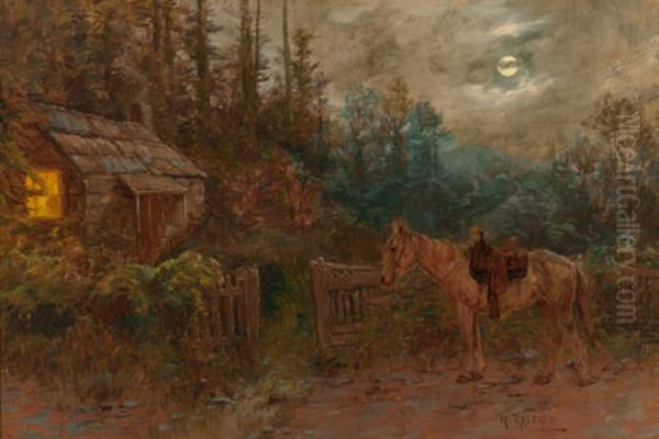 An Evening Visit Oil Painting by Henry Raschen