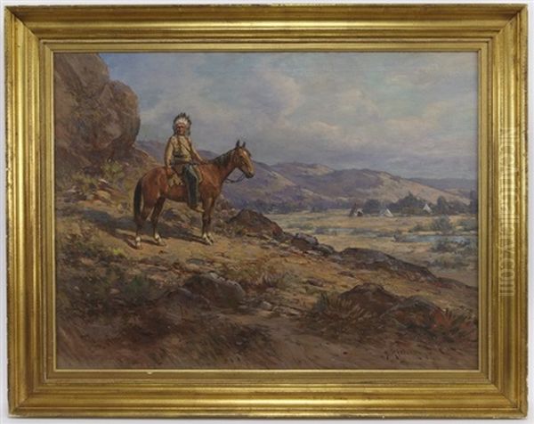 Sitting Bull Sioux M.d. Oil Painting by Henry Raschen