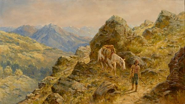 High Country Trail, (lonesome Road) Oil Painting by Henry Raschen