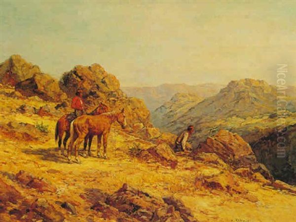 Indian Scouts Oil Painting by Henry Raschen