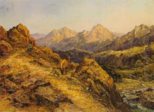 Morning, Colorado River, Arizona Oil Painting by Henry Raschen