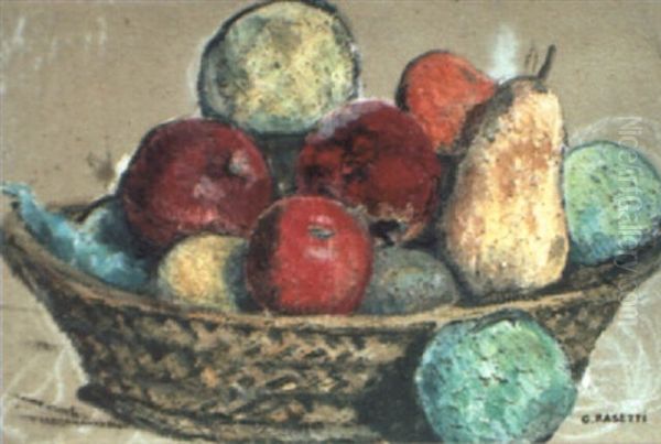 Le Panier De Fruits Oil Painting by Georges Rasetti