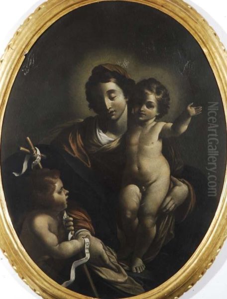 Madonna Con Bambino Oil Painting by Gian Girolamo Bonesi