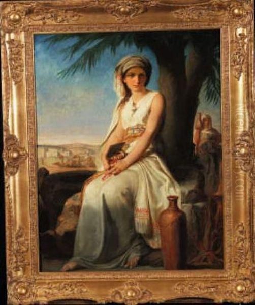 Jeune Femme Oil Painting by Jacques Louis Bonet