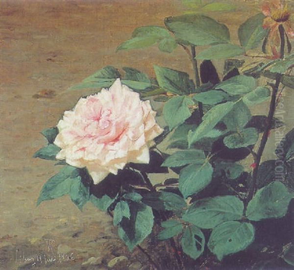 Blumenstilleben Oil Painting by Niels Peter Rasmussen