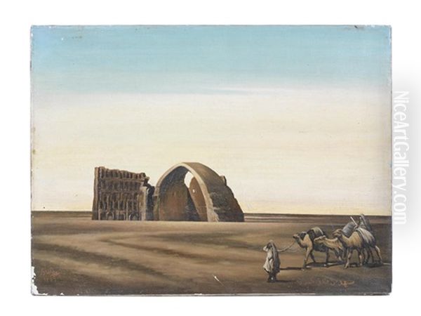 Taq-i-kasra (view Of Ctesiphon) by Abdul Qadir al Rassam