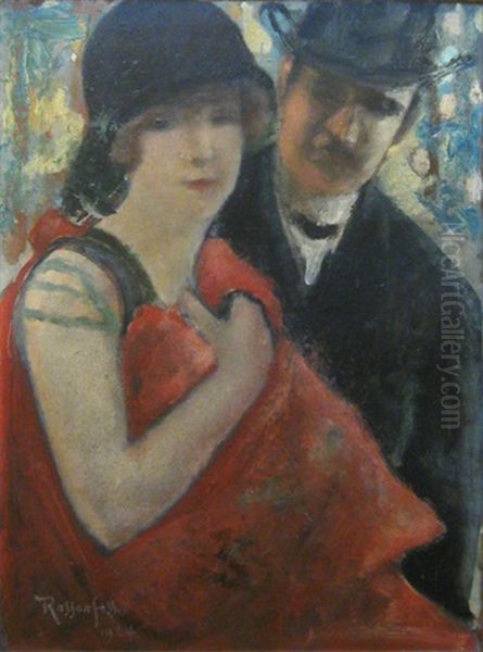 Sortie De Bal Oil Painting by Armand Rassenfosse