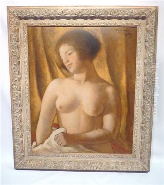 Jeune Femme Nue Oil Painting by Armand Rassenfosse