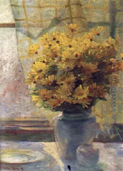 Sonnenblumen Oil Painting by Heine Rath