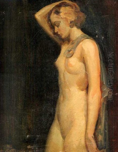 Female Nude Standing by Walter G. Ratterman