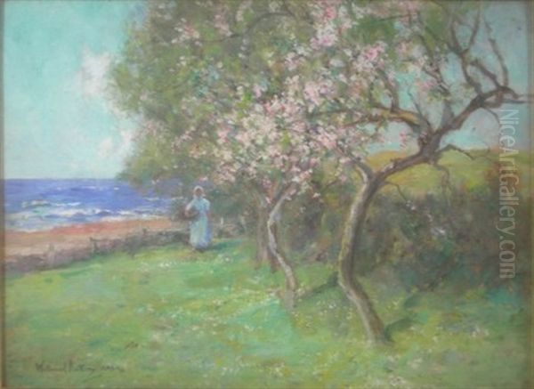 The Orchard Oil Painting by Alexander Wellwood Rattray