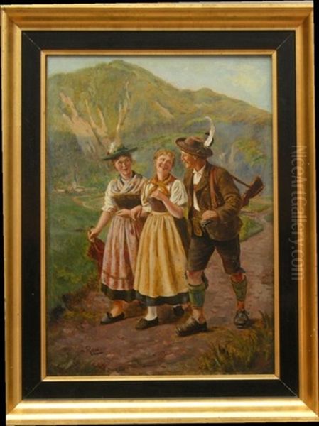 Le Retour De La Chasse Au Tyrol by Emil Rau