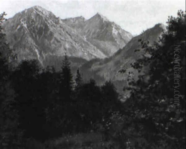 Sommerliche Gebirgslandschaft by Emil Rau