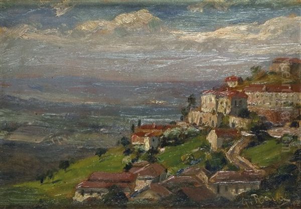 Diano D'alba Oil Painting by Giovanni Rava