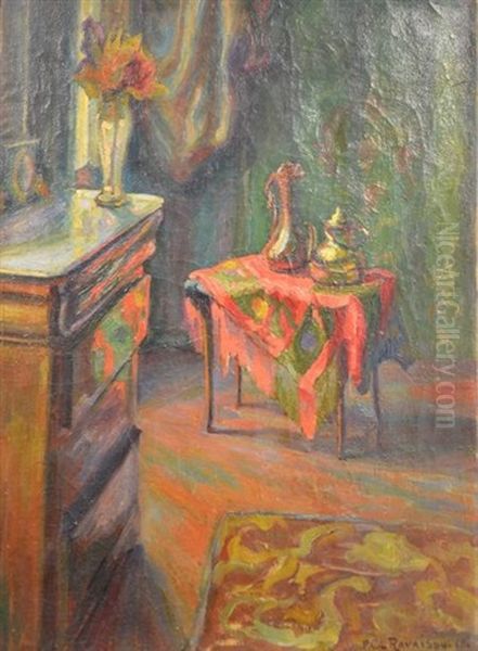 Interieur De Chambre A Coucher Oil Painting by Joseph Ravaisou