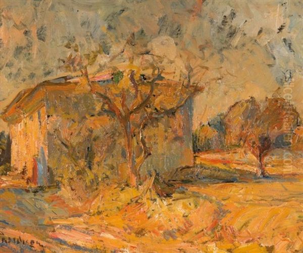 La Bastide Dans Le Pays D'aix Oil Painting by Joseph Ravaisou