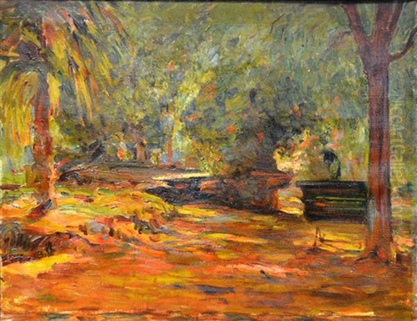 Jardin Oil Painting by Joseph Ravaisou