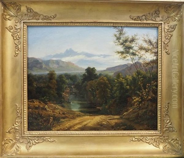 Vue Prise Des Cotes De Sassenage Oil Painting by Theodore Ravanat