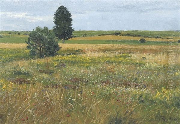 Landschaft Bei Villingen Oil Painting by Paul von Ravenstein